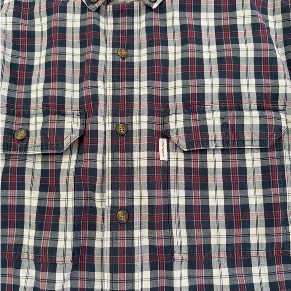 Carhartt men’s button-down longsleeve relaxed, fit size large - Picture 2 of 4